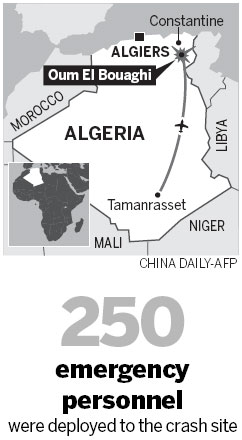 Lone survivor found as 77 die in Algeria plane crash