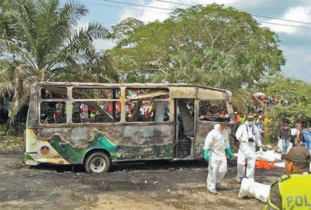 Colombia bus blaze kills 31 children