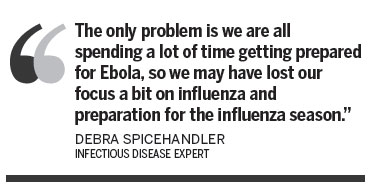 Flu season set to stir up Ebola fears