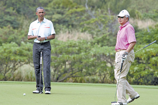 International diplomacy hits the links