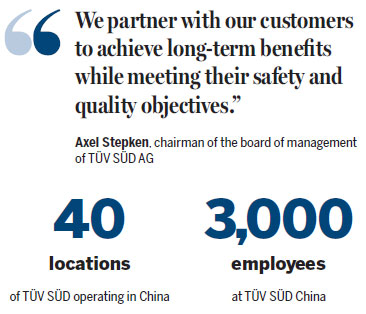 TUV SUD committed to supporting China's industrial upgrading