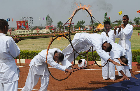 232 indian cadets take part in parade in bhopal