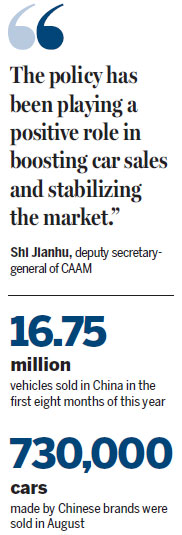 Favorable policy boosts passenger vehicle sales