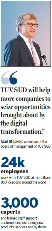 German TUV SUD helps China's industries to go digital