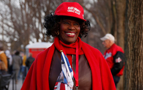 donald trump sworn in as 45th us president protesters turn