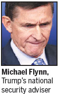 Top Trump aide Flynn steps down
