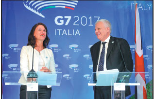 Gap on climate unveiled at G7 meeting