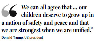 Washington embraces unity - for a moment