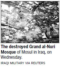 IS extremists blow up iconic Mosul mosque