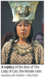 Peru reveals face of pre-Incan female ruler