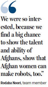 Afghan team competes after visa woes