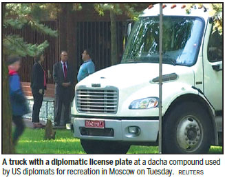 US diplomats evacuated from Moscow compound