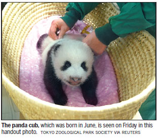 Tokyo zoo releases video footage of 'fluffy' baby panda