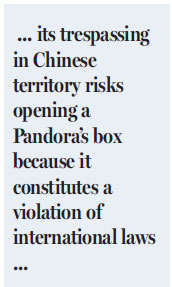 India's trespassing justifications invalid