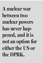 Opportunity for easing peninsula tension