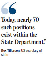 Tillerson to abolish special envoys