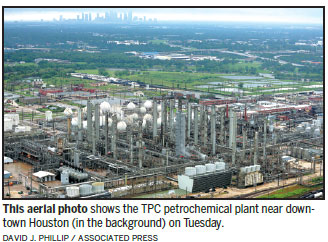 Texas chemical plant is threatened by flood