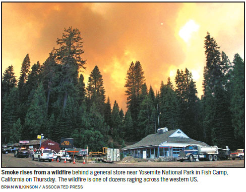 Wildfires wreak havoc in western US