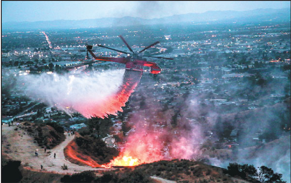 Largest wildfire in LA history sparks emergency