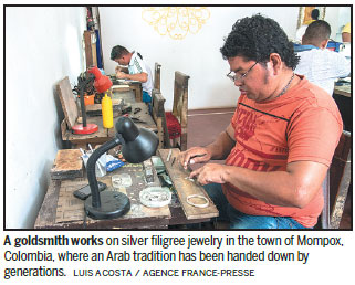Arab tradition glitters in Colombia