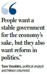 Abe still vulnerable despite vote victory