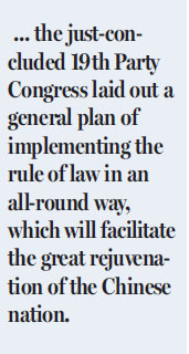 Rule of law to write new chapter