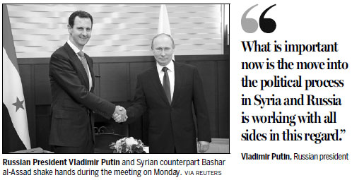 Syria's Assad travels to meet with Putin