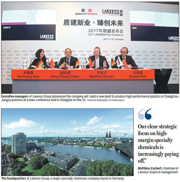 Lanxess expands specialty materials operations in Chinese market