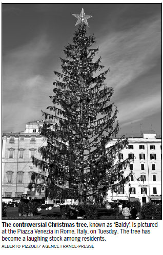 Rome says RIP to 'Baldy' the tree
