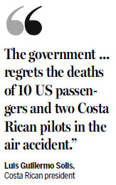 Costa Rica investigates after 10 US citizens die in plane disaster