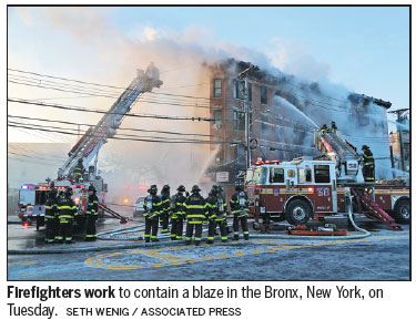 New York fire injures 23, including children