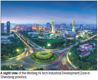 Weifang high-tech zone's growth policies work with, for residents