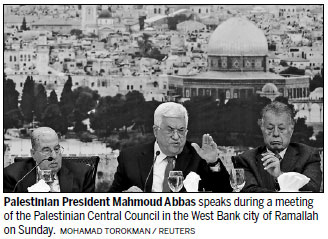 Palestinian leader rebukes Trump