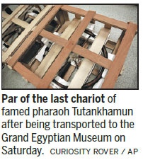 Egypt moves last chariot of King Tut