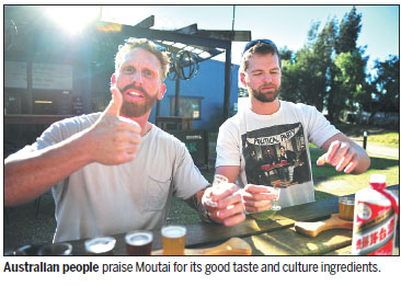 Australia toasts growing popularity of China's national drink