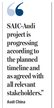 Audi acquires 1% stake in SAIC Volkswagen JV