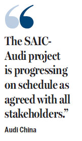 SAIC Volkswagen to become second JV to produce Audi cars
