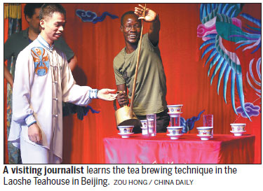 Cultural hub wins fans around the world for long-spout tea ceremony