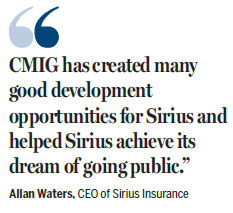 Sirius Insurance, CMIG's subsidiary, goes public on Nasdaq