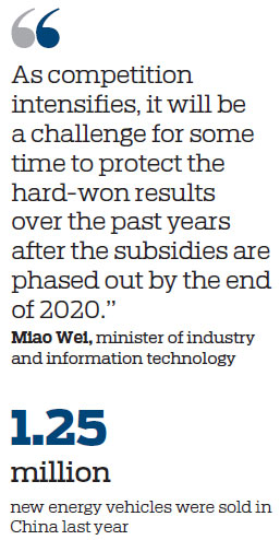 Govt to ensure new energy car growth in post-subsidy era