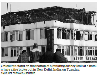 New Delhi hotel fire claims 17 lives