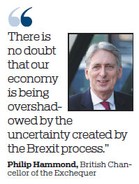 Economy growth overshadowed by 'uncertainty of Brexit process'