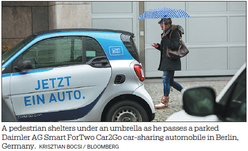 More Germans choose car sharing over ownership