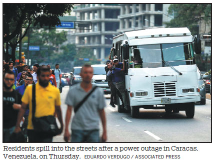Venezuela hit by mass power outage