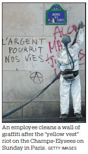 Macron may ban protests on the Champs-Elysees