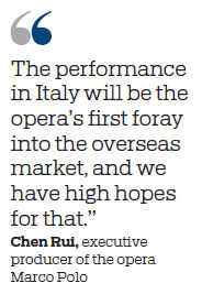 Marco Polo opera about famed journey set for Italian debut