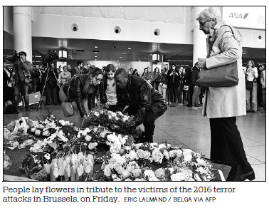 Belgium marks third anniversary of suicide attacks