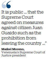 Venezuelan judge moves to strip Guaido's immunity