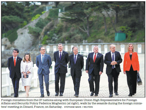 G7 talks 'constructive', although disputes on two key issues remain