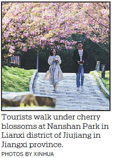 China cashes in on the flowers